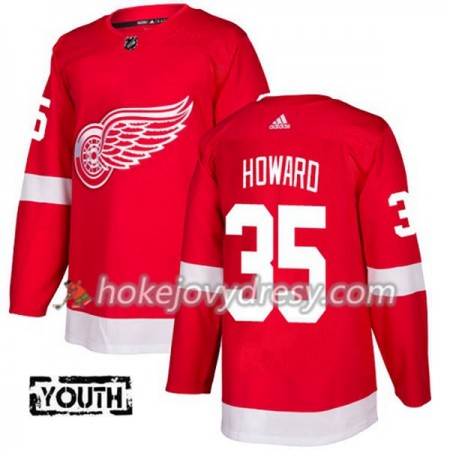 Dětské Hokejový Dres Detroit Red Wings Jimmy Howard 35 Červená 2017-2018 Adidas Authentic